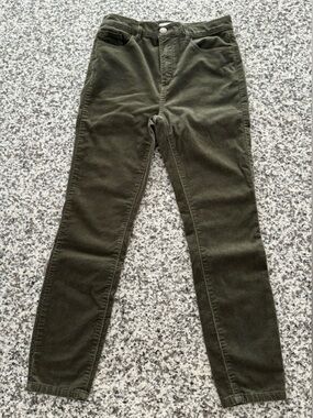 Loft Petite High Waist Corduroy Pants